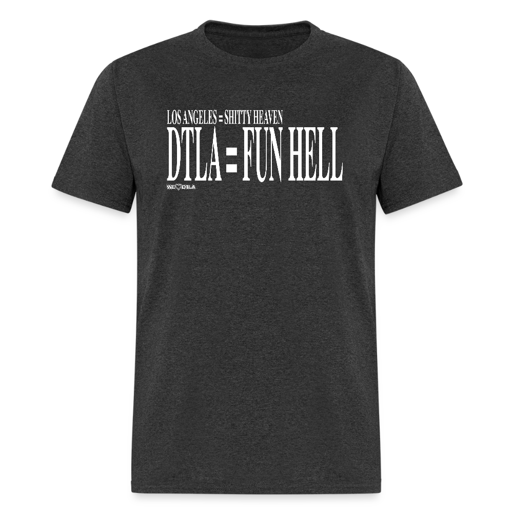 Shitty Heaven/Fun Hell - Unisex Classic T-Shirt - heather black