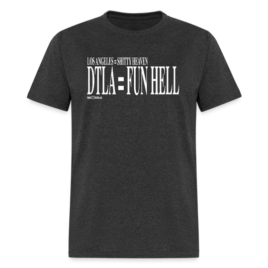 Shitty Heaven/Fun Hell - Unisex Classic T-Shirt - heather black