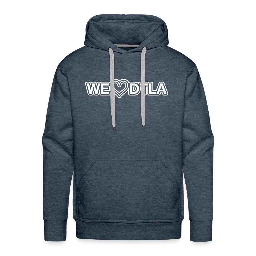 We Heart DTLA - Premium Hoodie - heather denim