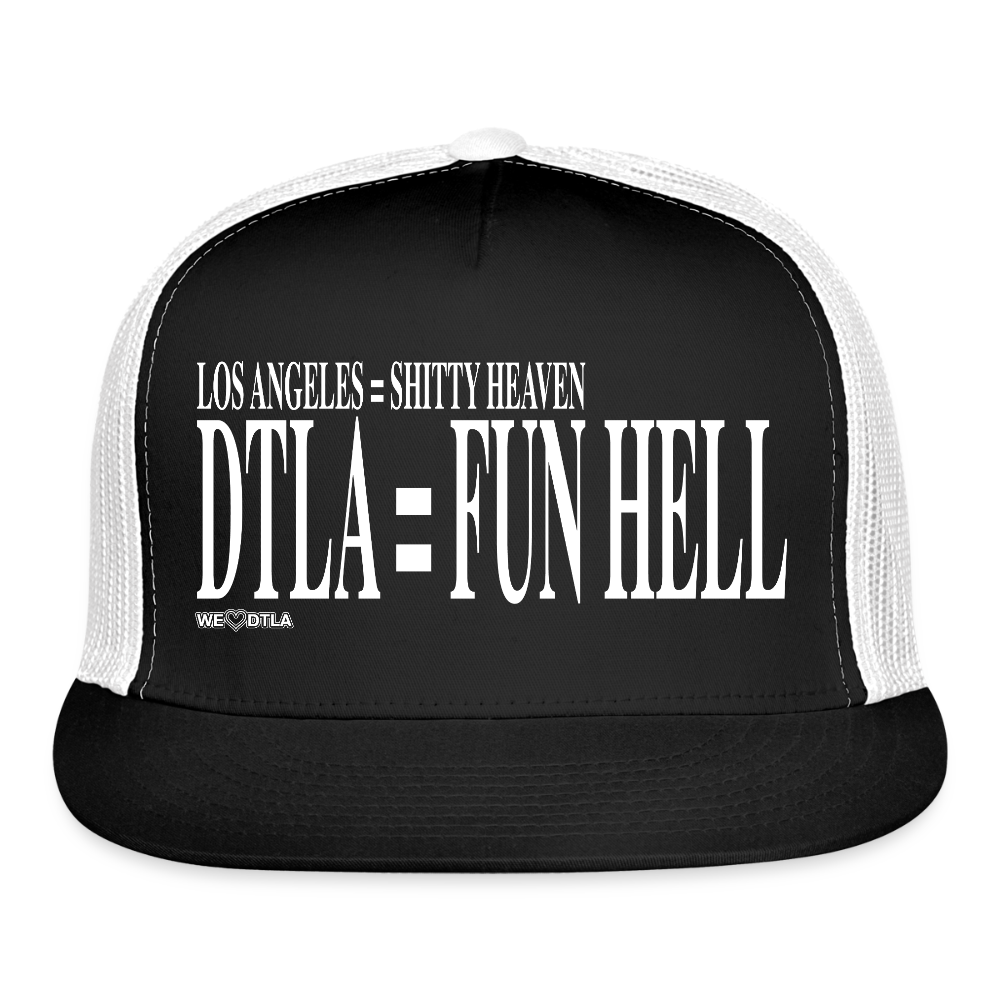 Shitty Heaven/Fun Hell - Trucker Hat - black/white