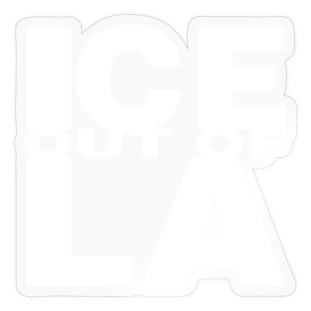 ICE OUT OF LA - Sticker - transparent glossy