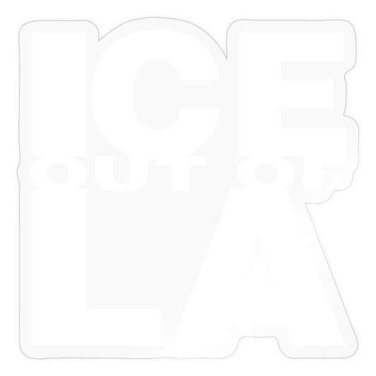 ICE OUT OF LA - Sticker - transparent glossy