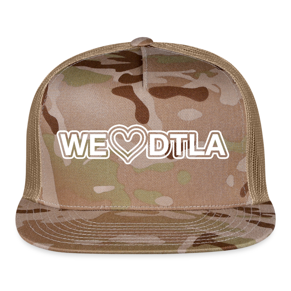 We Heart DTLA - Trucker Hat - MultiCam\tan