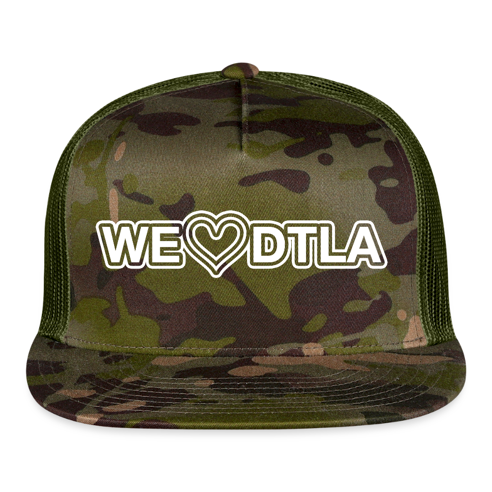 We Heart DTLA - Trucker Hat - MultiCam\green