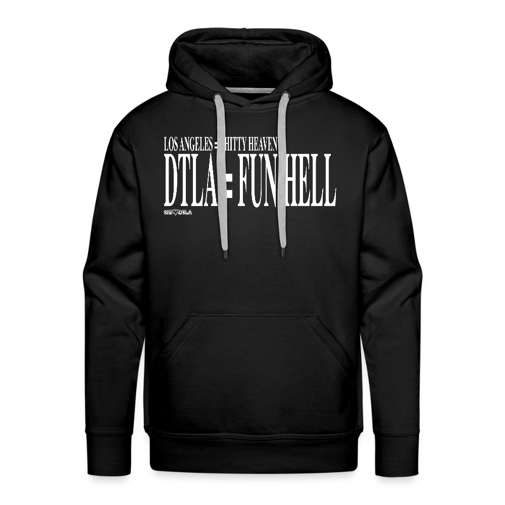 Shitty Heaven/Fun Hell - Premium Hoodie - black