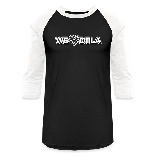 We Heart DTLA - Baseball T-Shirt - black/white