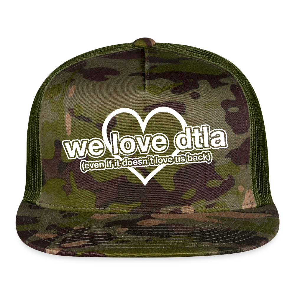 Even If It Doesn't Love Us Back - Trucker Hat - MultiCam\green