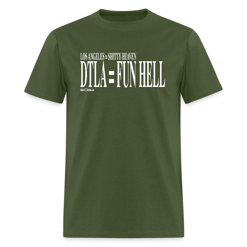 Shitty Heaven/Fun Hell - Unisex Classic T-Shirt - military green